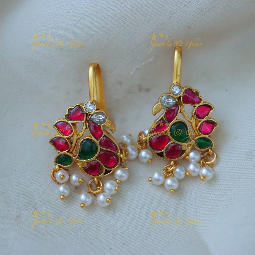 Exquisite Jadau Kundan Bugadi Earrings – Timeless Elegance