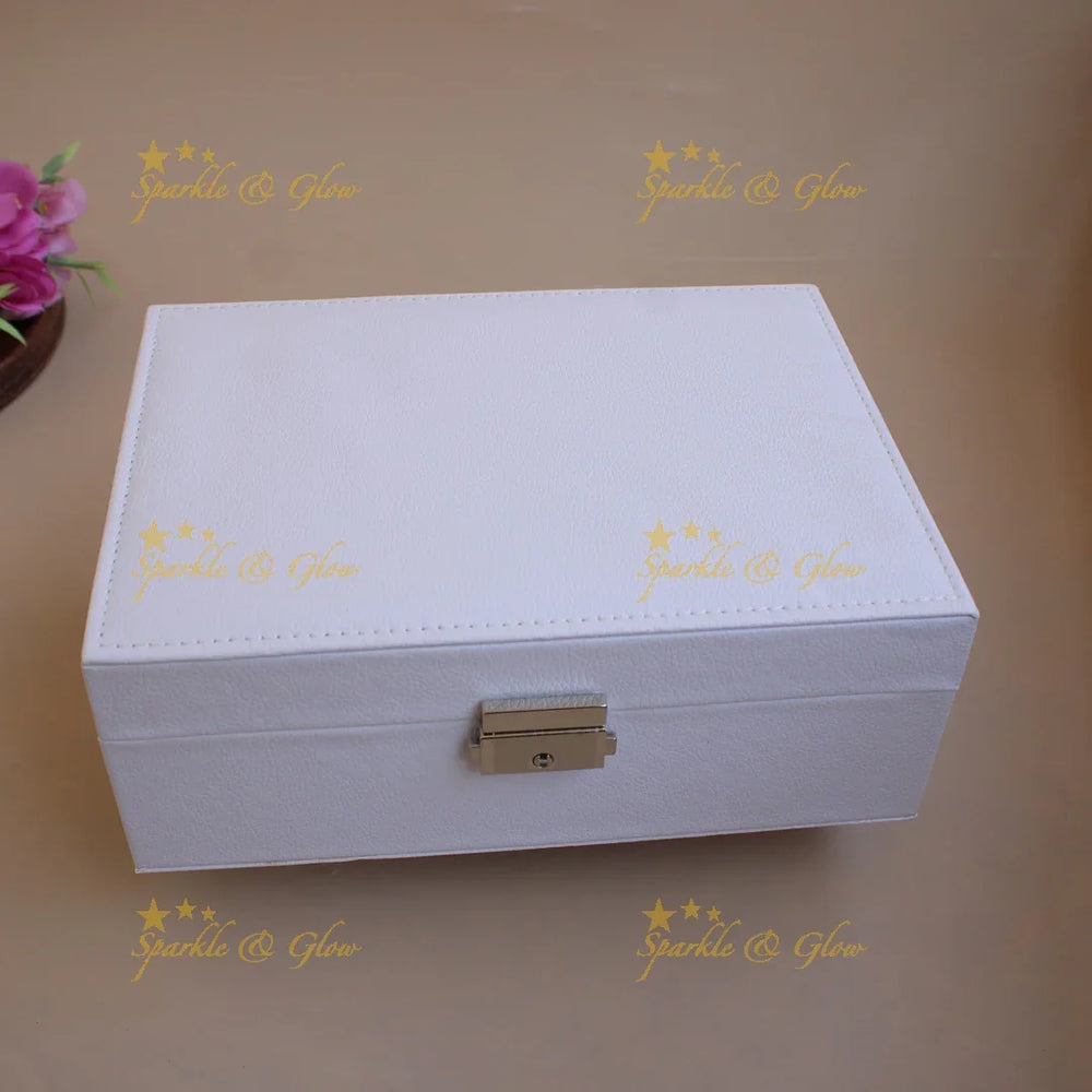 Beautiful box type multiple section jewellry organizer - Sparkle and Glow