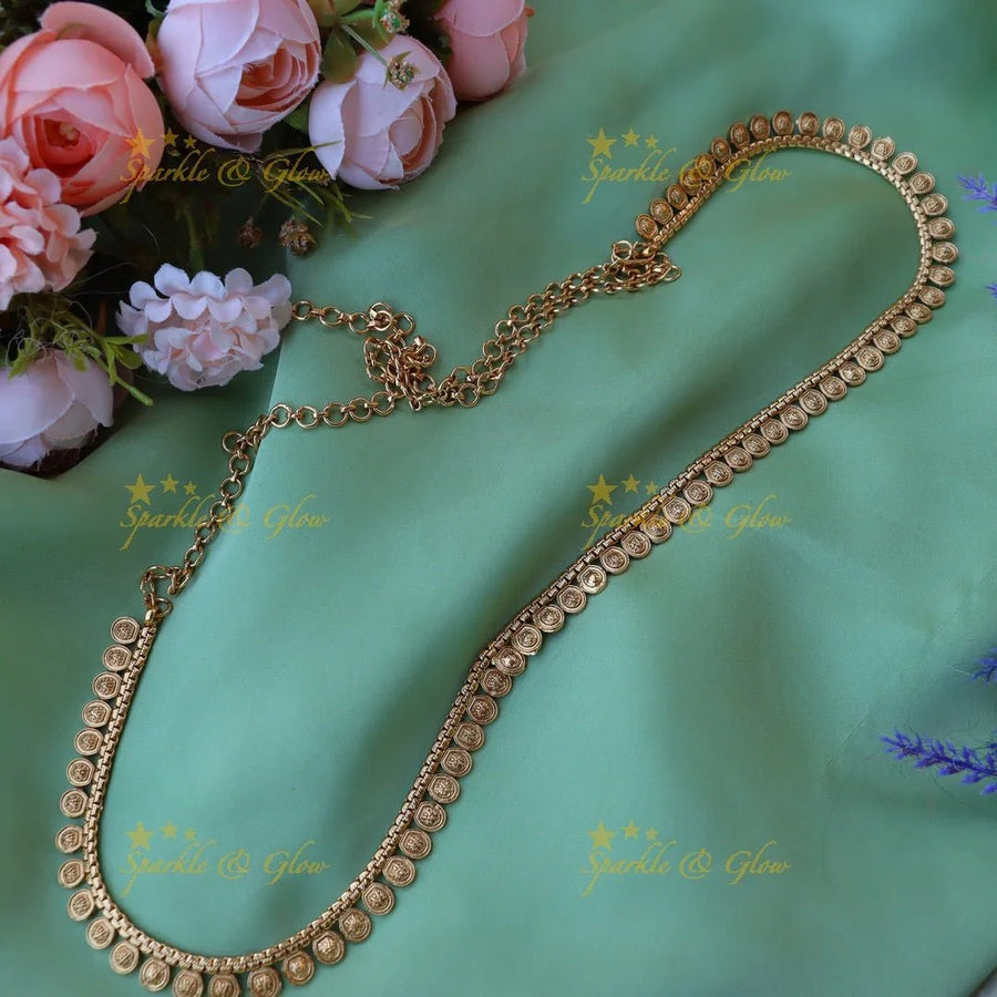 Beautiful coin shaped hip chain - Sparkle and Glow