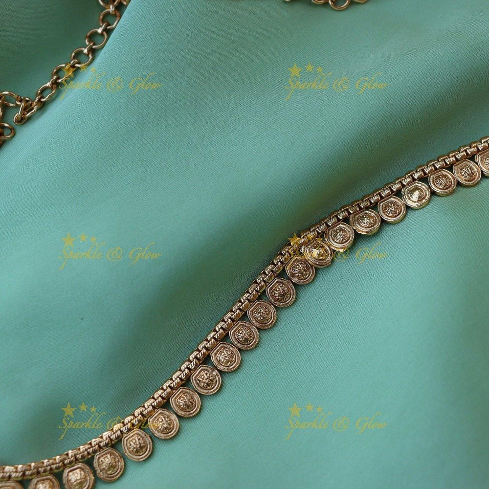 Beautiful coin shaped hip chain - Sparkle and Glow
