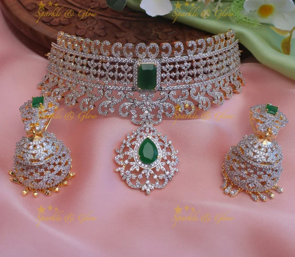 Stunning Diamond Replica Exquisite GJ polish Choker-Ruby - Sparkle and Glow