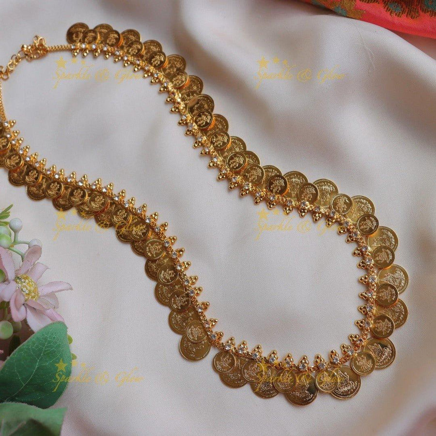 Royal Gold alike Kerala style Coin Haram - Sparkle and Glow