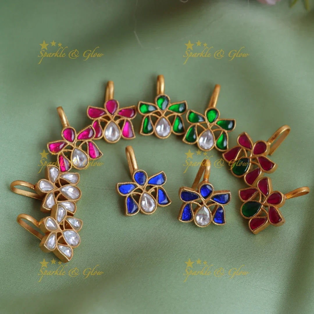 Elegant Jadau Kundan Teardrop Bugadi Earrings - Sparkle and Glow
