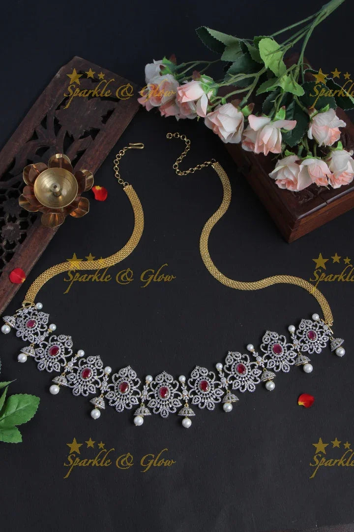 GJ Polish Beautiful design AD Stone hipchain - Sparkle and Glow